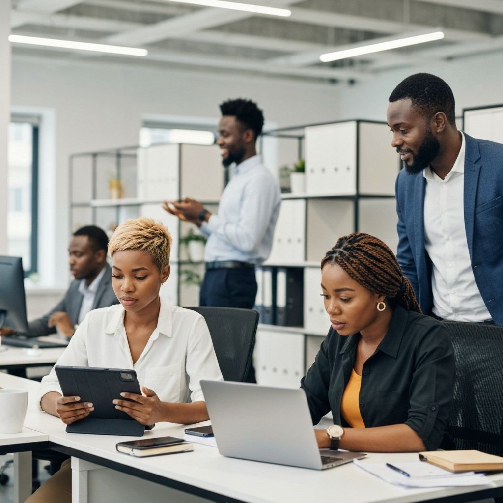 Équipe professionnelle africaine Pero Groupe - Experts en technologie au Bénin